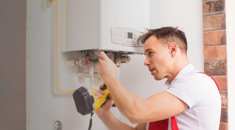 Local tankless water heater installation in Hamlin, IA